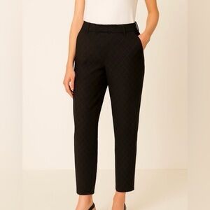 Juicy Couture Beverly Skinny Elastic Waist Pullon Pants Black Diamond Print SZ16